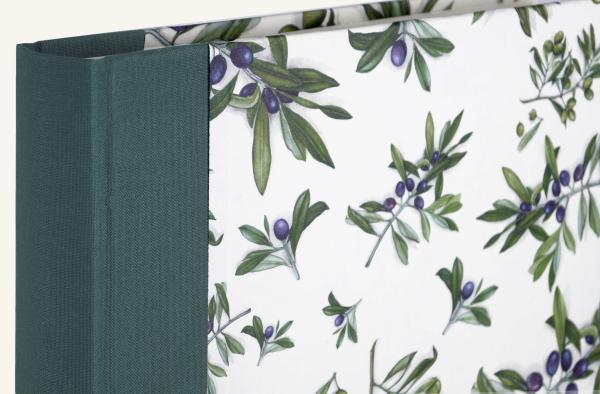 Photo album olive motif green